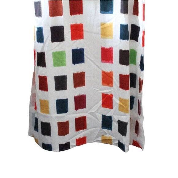 Koandaily V Neck Maxi Shift Dress Multicolor Geometric Pattern Bell Sleeves Sz 8 - Picture 4 of 8